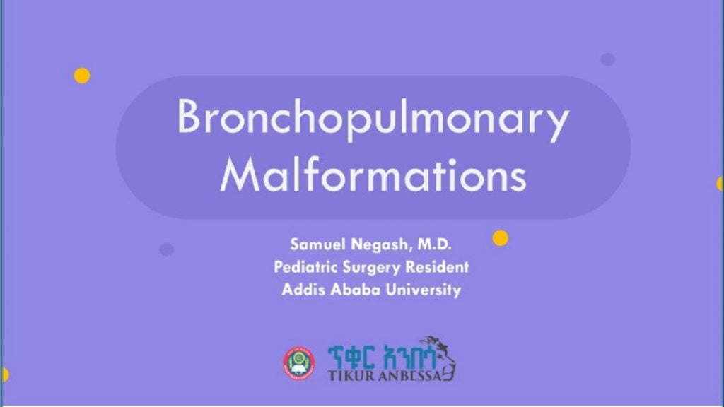Bronchopulmonary malformations