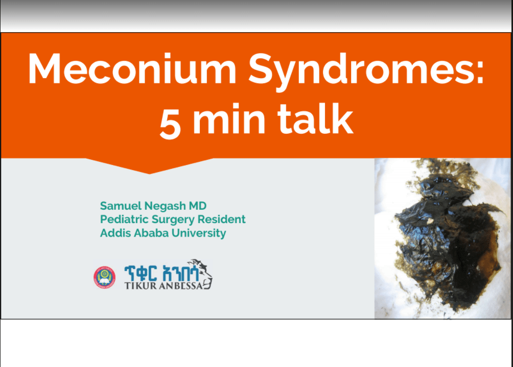 meconium syndroms
